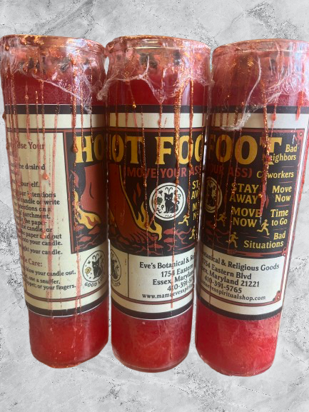 Hot Foot Powder Candle Set