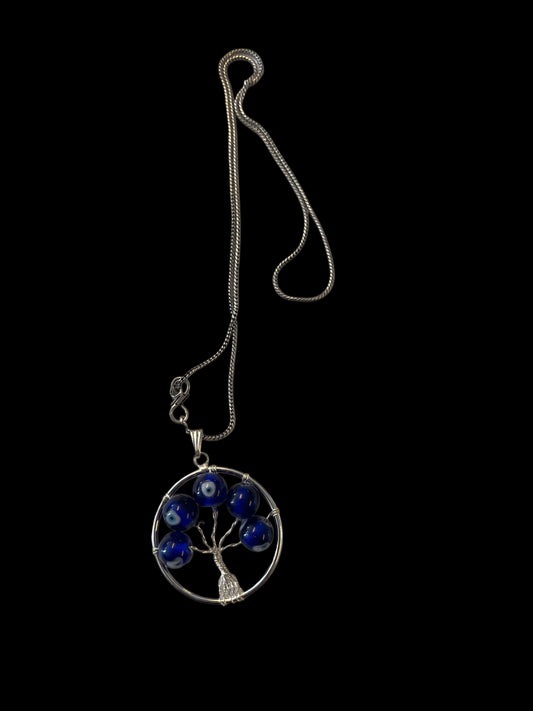 Tree Of Evil Eye Necklace