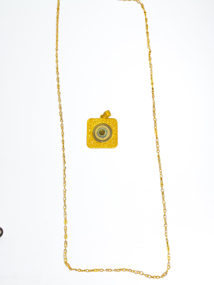 Square Evil Eye Necklace