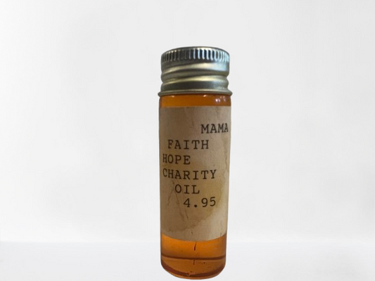 Faith hope charity oil