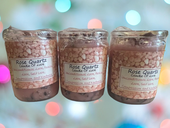 Rose Quartz Candle