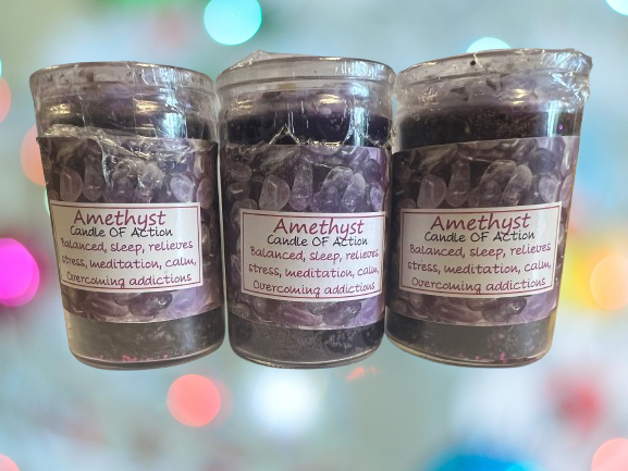 Amethyst Candle