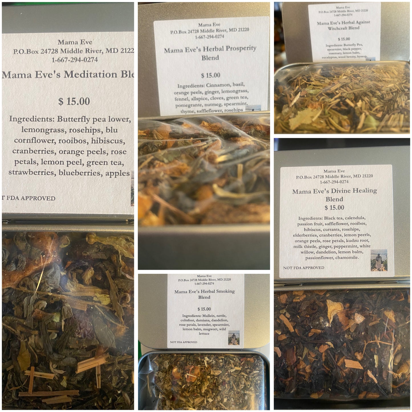 Mama Eves Smoking/Tea Blends