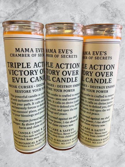 Triple Action Victory Over Evil Candle