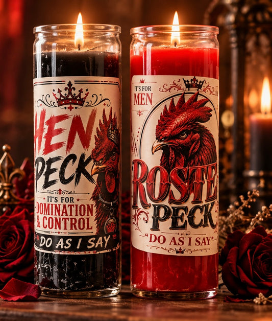 Hen Peck/ Roster Peck Candle