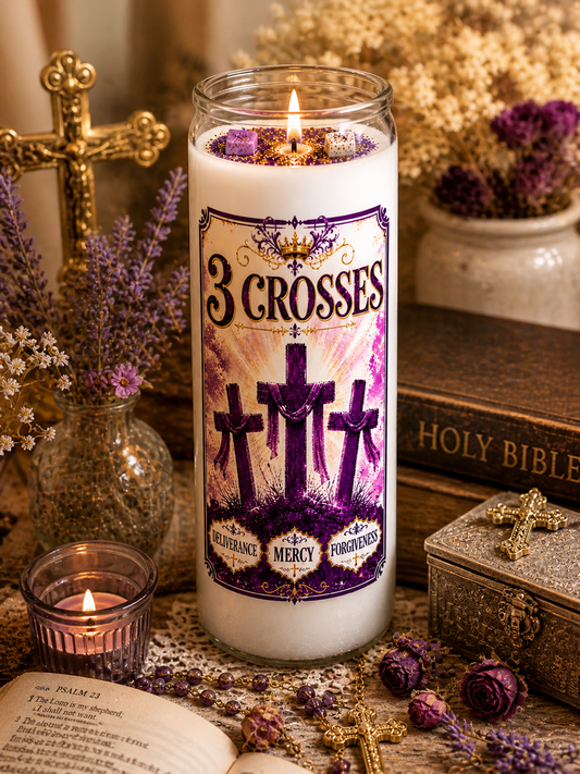 3 Crosses Candle