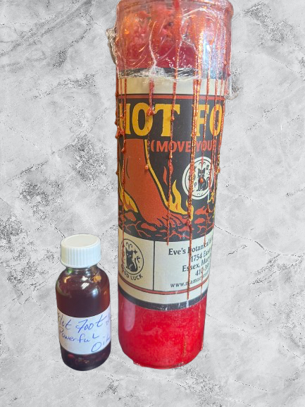 Hot Foot Powder Candle Set – Eve's Botanical & Religious Goods