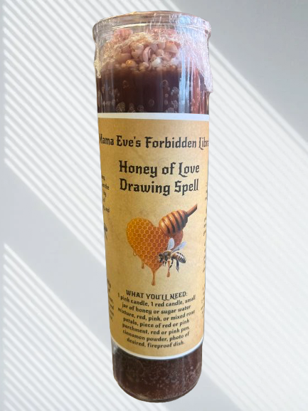Honey Of Love Drawing Candle