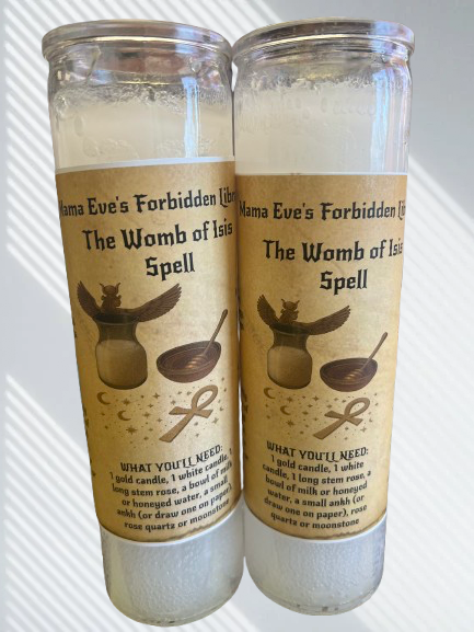 The Womb Of Isis Spell Candle